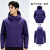 Chaqueta Soft Shell para Mujer Primavera Otoño Exterior Transpirable Cortavientos Senderismo con Capucha Ropa de Montañismo para Hombre Suministro Exclusivo Transfronterizo
