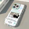 Funda para Teléfono Móvil Gato Negro Casa Adecuada para Apple 17Promax Iphone15 Todo Incluido 1413 Espejo con Airbag