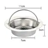 Malla de filtro de acero inoxidable tazón de cocina cesta de fregadero filtro cuenco para verduras alcantarilla basura filtro anti-atasco