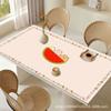 Toalha de mesa de luxo Nordic Light em estilo doméstico à prova d'água, à prova de óleo, lavável, anti-escaldante, toalha de mesa de centro, corte de PVC