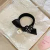 Diadema Retro de Perlas Accesorios para el Cabello Goma Elástica Lazo para el Cabello de Mujer Cuerda para el Cabello de Gama Alta Adorno para Cola de Caballo