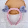 Diadema de felpa antideslizante para mujer, diadema para el pelo, accesorios para el pelo, máscara facial de dibujos animados linda nueva