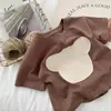Ropa Infantil Estilo Bosque ~ Camiseta de Manga Corta de Dibujos Animados Niños y Niñas Tops de Media Manga Verano Bebé Holgado Estilo Coreano Casual