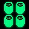 Tapa de válvula de neumático luminosa tapa de válvula de coche boquilla de aire para neumático de vacío de coche eléctrico decoración de cubierta de núcleo de válvula luminosa