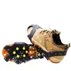 Crampón deportivo simple antideslizante resistente al desgaste para montañismo en nieve, 10 dientes, color amarillo, para exteriores, transfronterizo, senderismo, engrosado