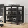 Gabinete de TV Simples Multifuncional Gabinete de Alto-falante Suporte para Amplificador Pés Suporte AV Rack com Amortecimento de Vibração Suporte hifi CD
