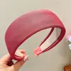 Diadema retro de corona alta para mujer, simple y elegante, diadema de ala ancha que no estrangula el cabello, accesorio para el cabello de moda estilo coreano