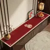 Tapete de Mesa para Rack de TV de Ano Novo Tapete Protetor Festivo Vermelho para Bancada de Jantar Toalha de Mesa Longa Tapete Anti-Sujeira e à Prova de Poeira para Armário de Sapatos