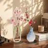 Vaso de Ferro Estilo Nórdico, Ornamento de Decoração de Mesa, Peça de Arte Colorida Vazada de Luxo Leve, Decoração Suave para Arranjo de Flores