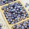 Nova pulseira de jade quebrado com contas eletrogalvanizadas AB de 10mm, acessórios de miçangas DIY feitos à mão, contas de vidro de esmalte colorido, contas soltas por atacado