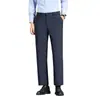 Pantalones cropped elásticos de mezcla de nailon-nailon lavables a máquina para hombre, nuevos pantalones rectos de cintura media-alta de otoño 2026 para hombre
