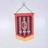 Real Madrid AC Milan Manchester City equipo de fútbol bar aficionados cuelgan banderas banderas del equipo cuelgan banderas de cinco puntas en la pared decoraciones de banderas