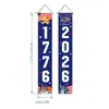 2026 Transfronterizo Amazon EE. UU. Bandera del 250 aniversario Estrellas y Franjas Decoración de Porche Acróstico del Día de la Independencia Cortina de Puerta