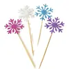 Toppers de Decoração de Natal, Toppers Criativos de Floco de Neve para Assar, Toppers de Bolo, Toppers de Comida para uma Festa dos Sonhos