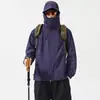 Roupa de Proteção Solar 7A Antibacteriana UPF100 Verão Exterior Roupa para Pele Roupa de Proteção Solar Anti-Ultravioleta para Homens Roupa de Proteção Solar Respirável