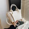 Bolsa pequena popular deste ano de 2025, bolsa transversal retrô da moda feminina, bolsa tipo balde portátil da moda