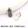 Accesorios de joyería de aleación DIY colgante de piña pulsera aretes regalo material de decoración colgante de fruta y verdura