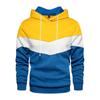 Suéter com capuz de correspondência de cores outono e inverno Amazon transfronteiriço masculino casual pulôver bolso lateral solto marca de moda
