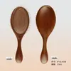 Peine Oval Grande de Sándalo con Cojín de Aire y Múltiples Dientes para Masaje de Meridianos del Cuero Cabelludo, Cepillo para el Cabello de Madera Maciza con Bolsa de Aire para Alisar el Cabello y Antiestático