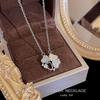 Collar de Acero de Titanio con Corazón de Amor de Moda que No se Desvanece para Mujer Diseño de Joyería Nicho de Verano Colgante Cadena Clavicular de Alta Gama Venta al por Mayor