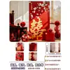 Decoración de Pared de Fondo con Tablero KT de Dragón y Fénix para Boda, Barandilla de Escalera, Carácter de Doble Felicidad, Habitación de Boda, Sala de Estar y Set de Decoración de Ambiente