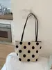 Bolso Tote de Diseño Nuevo de Lunares Primavera/Verano 2026, Bolso de Hombro y Mano, Bolso Versátil Casual de Uso Diario para Viajes al Trabajo para Mujer