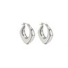 Pendientes semicirculares geométricos Ins de moda exagerados distintivos para mujer, europeos y americanos, sencillos, brillantes, en forma de U, pendientes de aro, joyería