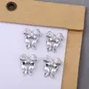 Decoraciones Súper Brillantes para Uñas de Circonita con Lazos Recortados en los Bordes, Pedrería para Uñas de Alta Retención de Color, Pedrería de Cristal, Lazos de Cinta con Forma de Arco