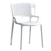 Silla nórdica de plástico con respaldo, moderna y sencilla, para el hogar, económica, informal, para exteriores, gruesa, para comedor de adultos.