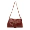 Bolso Chic Sencillo y Relajado Estilo Coreano para el Día a Día, Nuevo Verano 2026 Gran Capacidad Cadena Color Sólido Bolso de Hombro o Axila Diario
