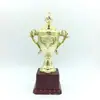 Galvanizado Trofeo Popular de Plástico Base Roja y Negra Premio de Competición Premio Estilo Universal Logotipo Personalizable