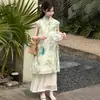 Vestido Qipao para Niñas Verano 2026 Nuevo Estilo Hanfu Infantil Vestido Estilo Chino para Niños Mayores Disfraz Tradicional