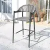 Juego de mesa y sillas de comedor de mimbre para exteriores estilo nórdico para balcón, cafetería, tienda de té con leche, área de ocio al aire libre, mesa de té para exteriores y sillas de mimbre