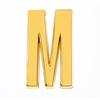 Atacado DIY letras chaveiro roupas letras desgaste com 30mm letras de ouro brilhantes letras jóias acessórios