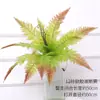 Folhas falsas grandes flores de casamento grama persa planta verde folhas falsas verde decorativo parede samambaia simulação planta