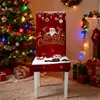 Capa de Cadeira Elástica Grossa com Tema de Natal, Capa de Cadeira Transfronteiriça de Seda de Leite, Capa de Cadeira Doméstica 160g/m²