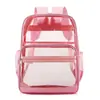 Amazon 2026 Mochila Transparente de Gelatina de Gran Capacidad Impermeable para Estudiantes Bolsa Escolar Mochila de PVC Mochila de Gelatina