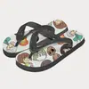 Chanclas antideslizantes al por mayor Chanclas Chanclas de playa Estampado de zapato Logo de transferencia térmica DIY Hotel Playa Comercio exterior