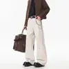Jeans vintage desgastados para hombre, nueva colección primavera/otoño, moda de calle, corte recto holgado, estilizan y son elegantes, negros