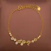 Pulseira Flor de Diamante Dourado Areia Vermelho Rosa com Galho de Flor e Caractere da Sorte Incrustado com Diamante, Pulseira Fashion de Luxo Leve para Mulheres