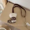 Colgante Hecho a Mano de Tela con Forma de Flor de Tulipán Estilo Coreano Estilo Ins, Cuadros Vintage, Sencillo y Dulce, Adorno para Colgar en el Coche Relleno de Algodón