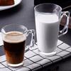 Copo de Água de Vidro Copo para Café Camadas Latte com Alça Copo para Suco Chá com Leite colocar a série de copos