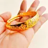 Atacado do Fabricante Pulseira Estilo Étnico Banhada a Prata com Símbolos de Flor de Ameixa e Peixe Duplo, Pulseira Dourada de Imitação, Pulseira de Prata 925 de Imitação