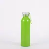 Nueva Taza de Agua de Aluminio con Cordón Transfronteriza Portátil para Exteriores Montañismo Viaje Tetera Gran Capacidad con Tapa Botella de Agua Deportiva Venta al por Mayor