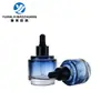 Frasco de Óleo Essencial Transfronteiriço 30ml Frasco de Essência com Fundo Espesso Elegante Frasco Conta-gotas Cosmético Frasco de Vidro com Dosador