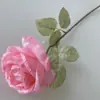 Flor Artificial Transfronteiriça Rosa Fita Simples Decoração Quarto Sala de Estar Embelezamento Rosa Artificial Decoração de Casamento Flor Falsa