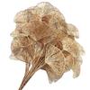 Buquê de Natal simulado frutas vermelhas Folha de leque de eucalipto dourado balde da sorte Balde da sorte Flor decorativa de ano novo Fruta de azevinho norte-americana