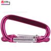 Mosquetón de aleación de aluminio hebreo No. Hebilla de escalada de color de 7 líneas planas en forma de D de 6,2 pulgadas, para ropa, mochila, gancho rápido