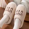 Chinelos femininos de algodão com lã de cordeiro para outono e inverno, com sola grossa, pelúcia, quentes, antiderrapantes, sola macia, chinelos de algodão com pelúcia para interior, para casais, masculinos