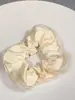Elástico de Cabelo Scrunchie Listrado com Renda Estilo Coreano para Mulheres, Acessório de Cabelo Suave e Elegante, Elástico de Cabelo Scrunchie Estilo Coreano